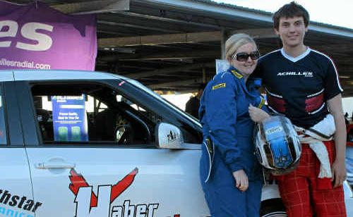 Preparing for my big drive with racing pro Morgan Haber. Preparing for my big drive with racing pro Morgan Haber.